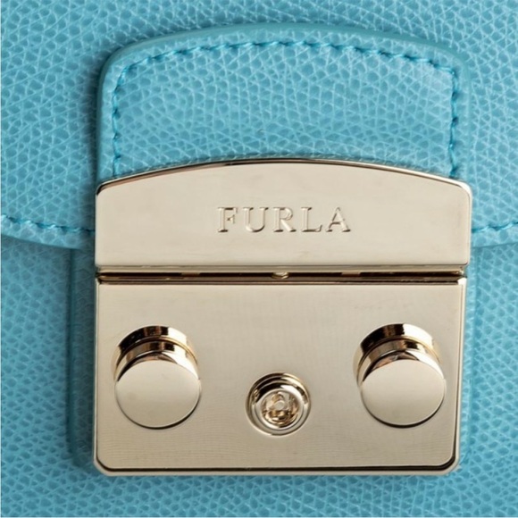 Furla Metropolis small turquoise crossbody bag- nwt - Picture 3 of 13
